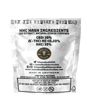 HHC HASH / HASHISH - 0% Δ9-THC, 0% Δ8-THC - 35% CBD - 35% HHC - 1G - Image 2