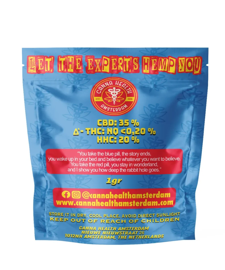 HHC HASH / HASHISH - 0% Δ9-THC, 0% Δ8-THC - 41.7% CBD, 20% HHC - 1G - Image 2