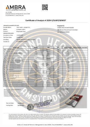 THCp Vape Cartridge: Άγευστο – 1ml - Image 2