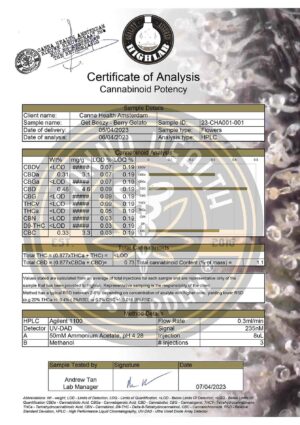 Get Beezy Berry Gelato - COA