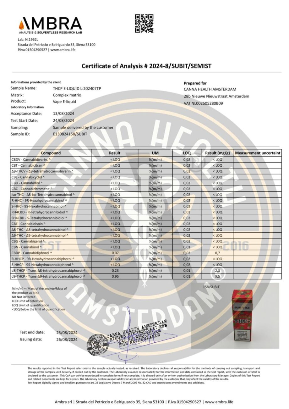 20% THCp E-Liquid - 10ml - Image 2