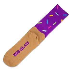 Κάλτσες KGB Glass Purple Sprinkle Donut - Image 3