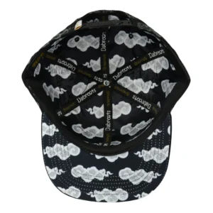 Dabroots Clouds Allover Black Snapback Hat - Image 2