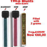 Pack of 5 THCp Blunts - Filled with  2 grams