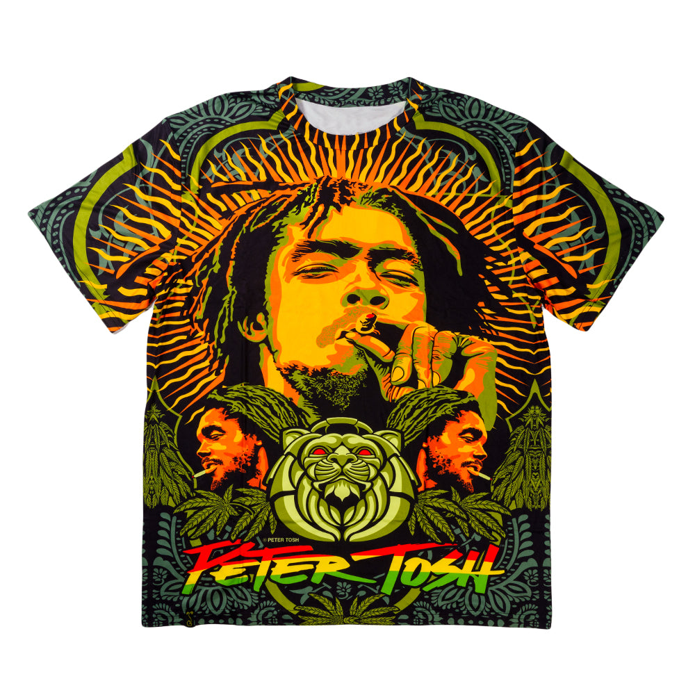 Grassrootsclothing651c31ee34ce37651c31ee35007.08480478651c31ee35007 PETER TOSH POSTER PRINT T SHIRT - Image 1