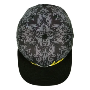Stylust Paisley Cat Black Snapback Hat - Image 3