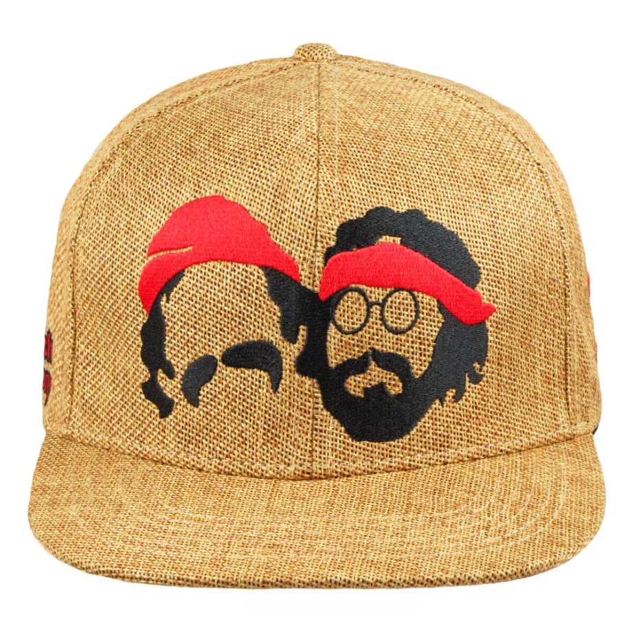 Cheech and Chong Silhouette Tan Snapback Hat - Image 2