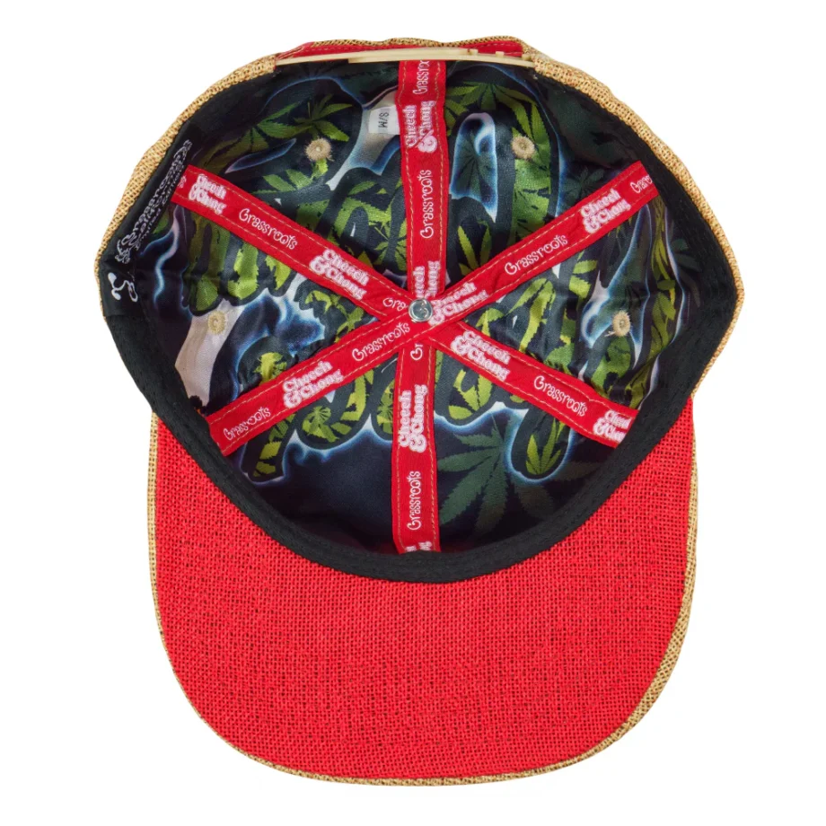 Cheech and Chong Silhouette Tan Snapback Hat - Image 6