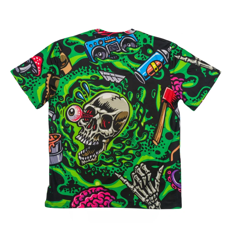 Jimbo Phillips Never Summer Green T Shirt - Image 2