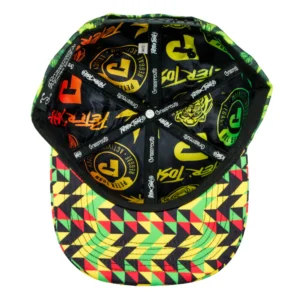 Peter Tosh Leaf Print Snapback Hat - Image 6