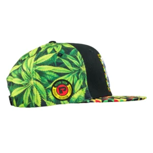 Peter Tosh Leaf Print Snapback Hat - Image 5