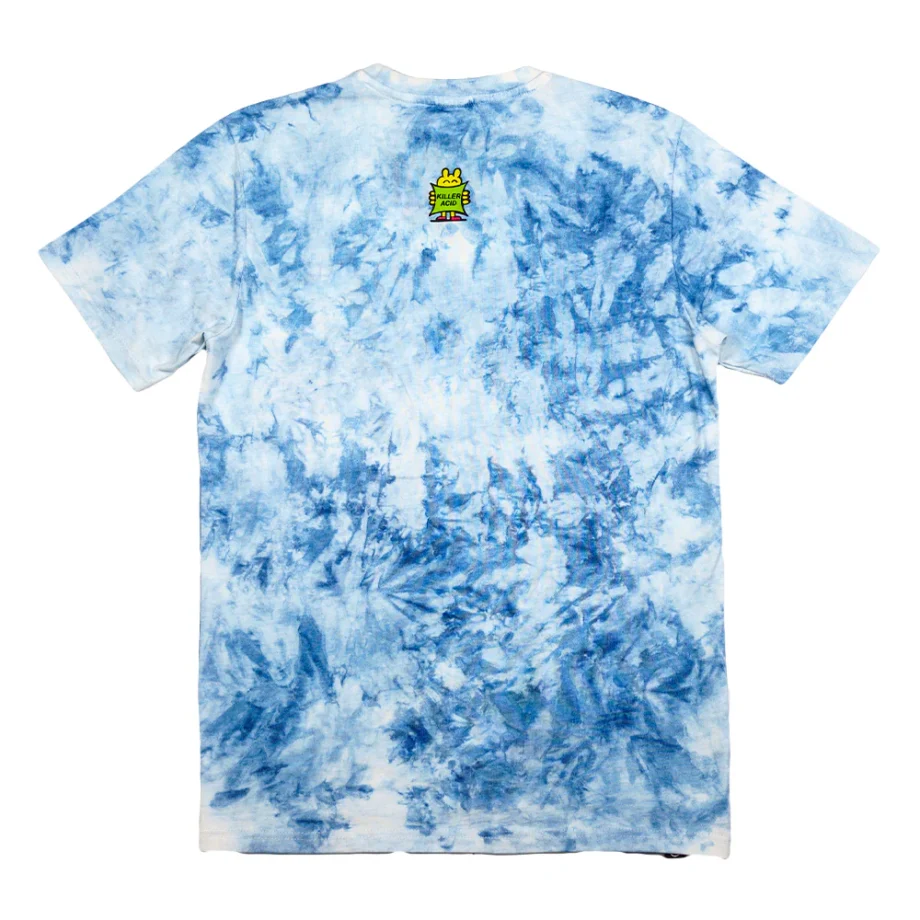 KILLER ACID MUSHROOM BLUE TIE DYE T SHIRT - Image 4