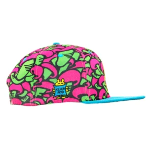 Killer Acid Mushroom Pink Snapback Hat - Image 5