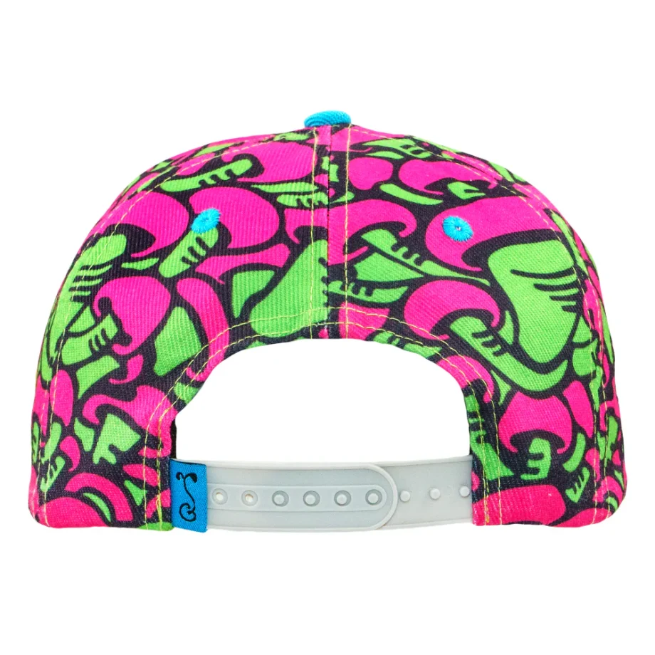 Killer Acid Mushroom Pink Snapback Hat - Image 4