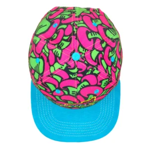 Killer Acid Mushroom Pink Snapback Hat - Image 3