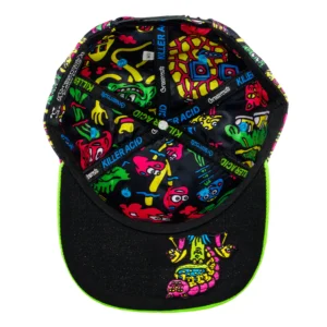Killer Acid Mushroom Black Snapback Hat - Image 6
