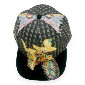 INTROSPECTIVE PROJECTIONS BICYCLE DAY BLACK SNAPBACK HAT - Image 4