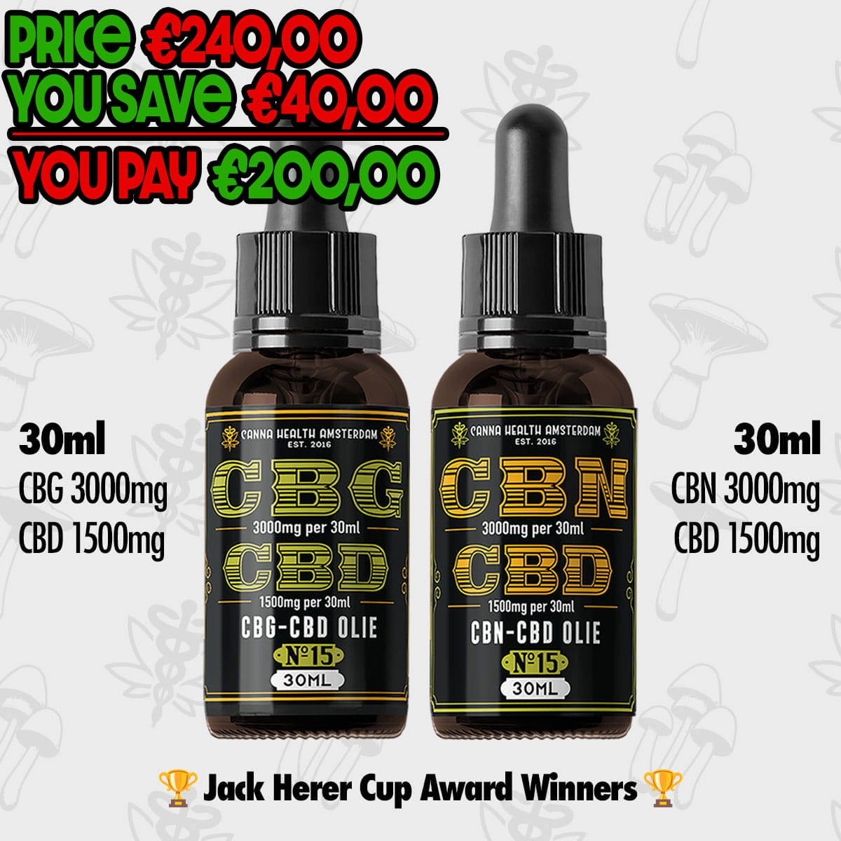 bundles-6 CBG and CBN Oil Bundle No.15 – Award-Winning Cannabinoid Oils - Image 1